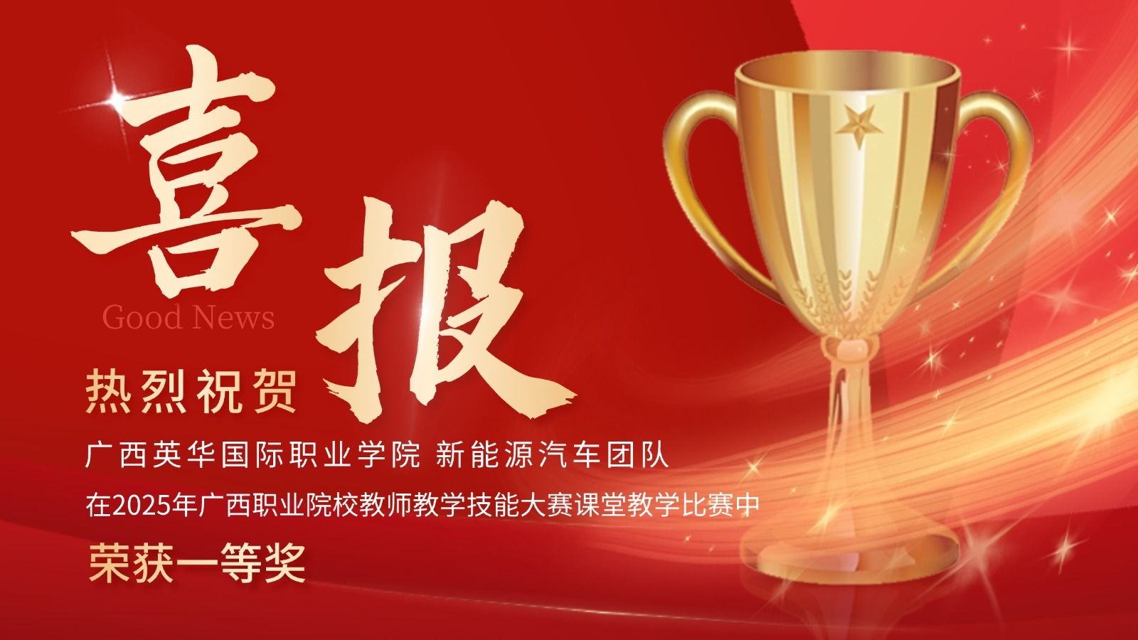 西甲联赛官网新能源汽车团队斩获省级大赛一等奖，开启专业发展新征程！