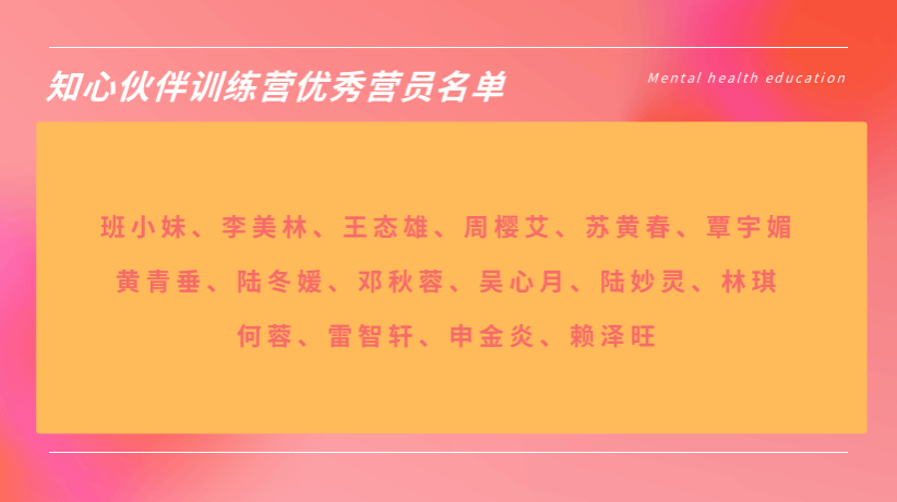 结业名单