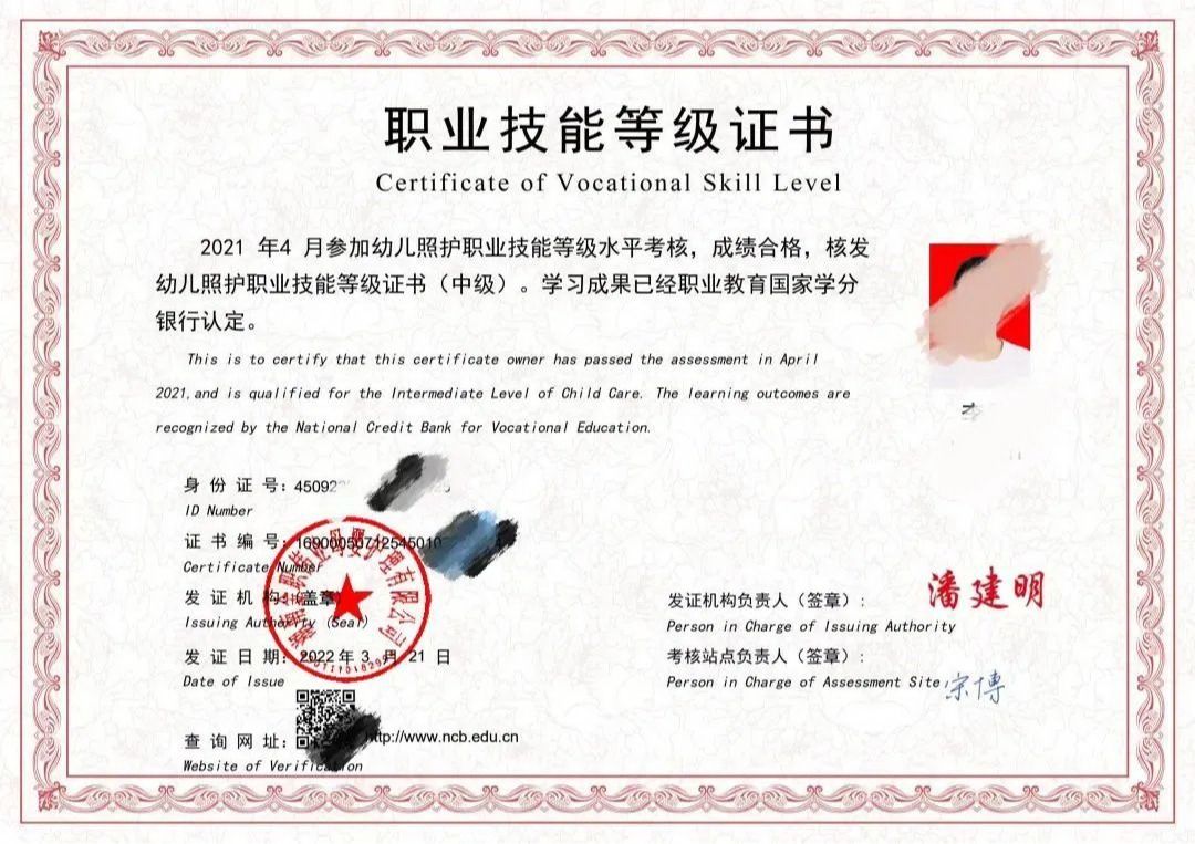 技能等级证书