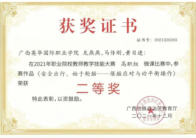 广西职业院校教师教学技能大赛